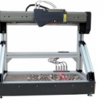 3D Laser measurement machine designed for non-contact measurement of geometrical parameters of objects, specifically sunflower seeds